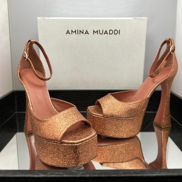 AMINA MUADDI BIANCA PLATFORM SHOES - Picture 11 of 11